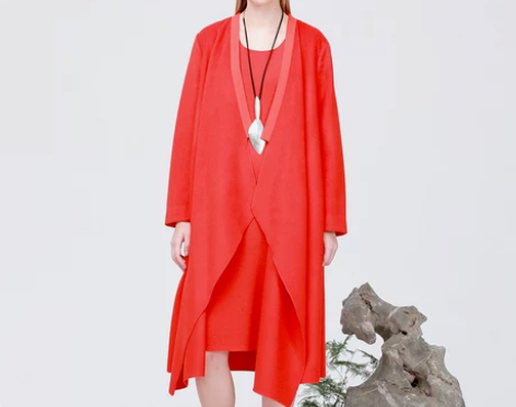 ORIGIN安瑞井女装 冬新款毛呢外套原创...