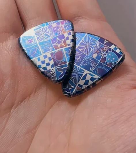 已绝版!手工吉他拨片贝斯拨片电吉他速弹拨片...