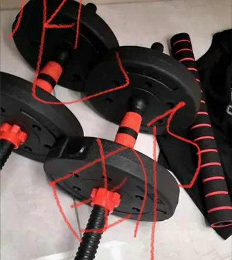 【捡漏来】全新包邮10-80斤哑铃可拆卸杠...