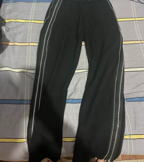 天猫高街黑色休闲裤子男款美式直筒阔腿运动裤...