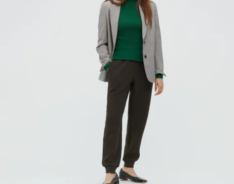 优衣库 女装 快干休闲束脚裤 (抽绳松紧运...