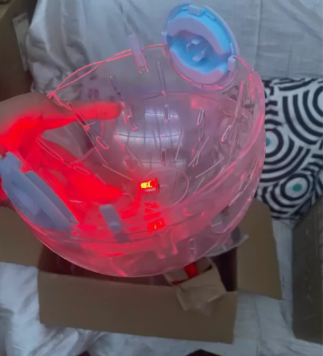 包邮 仓鼠球金丝熊水晶跑球滚球轮子滚轮运动...