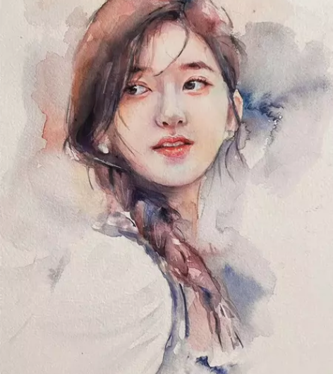 水彩画像定制手绘素描人物肖像画写实头像52...