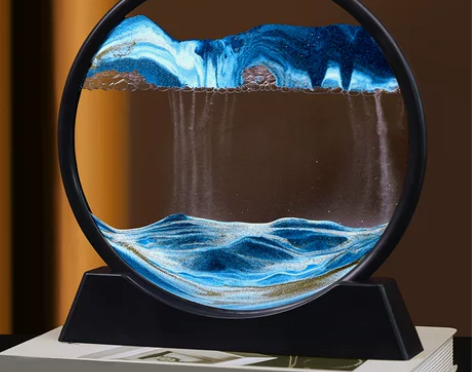 风景流沙画创意摆件3D立体办公室装饰礼物客...