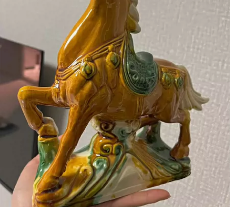 亏本便宜出了陶瓷马摆件工艺品卧室摆件金马马...