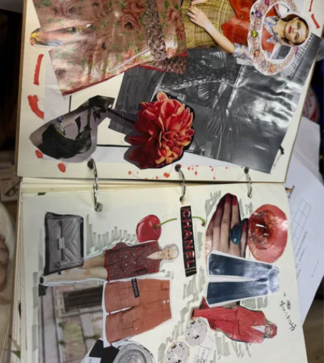 时尚拼贴 28面 46张 服装设计 灵感版...