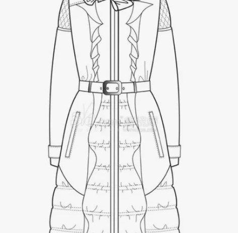 【Ai/Ps】服装外套线稿绘制，需提供服装...