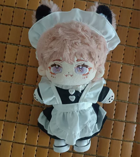 喵吱咪正版20cm娃，桃雾 有声骨，有尾，...