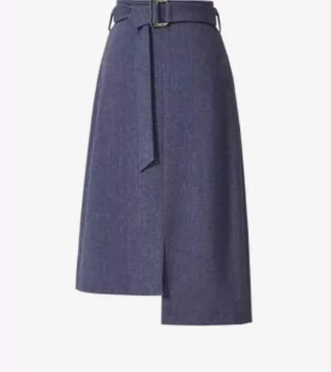 蓝色一步裙,155码,不规则剪裁。 感兴趣...