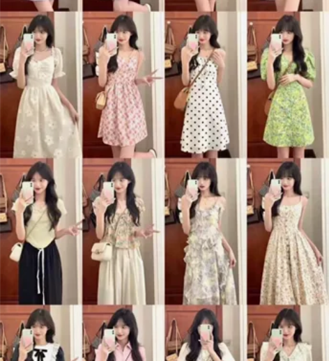 【甜美清新裙子免费送2-6件】本人小穿搭测...