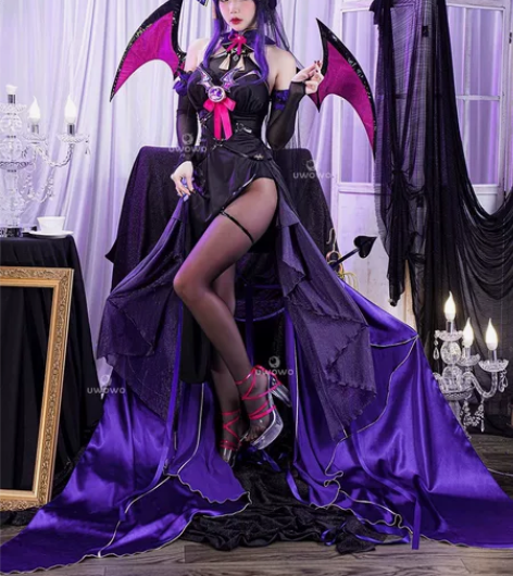 现货悠窝窝 原神 雷电将军魅魔礼服cosp...