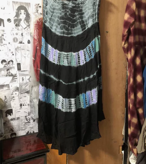 复古嬉皮士扎染刺绣背心裙 W.I.A MA...