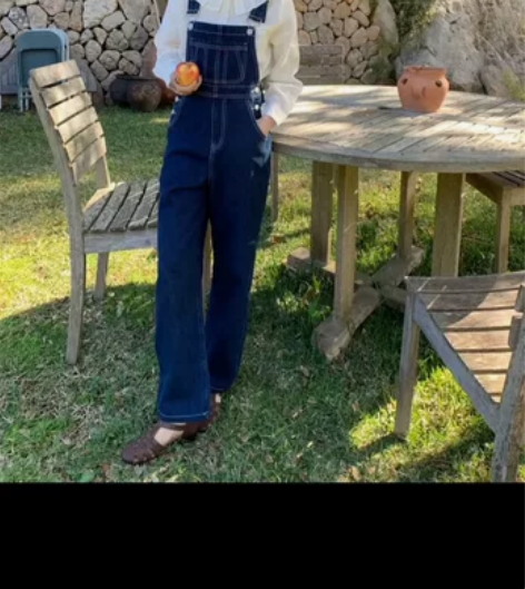 好在小个子+背带牛仔裤，全新带吊牌，xs码...