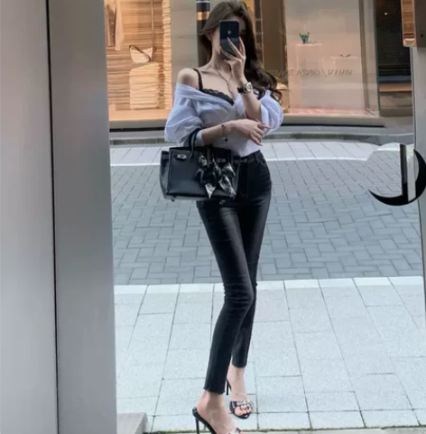 momoshero 限量【野生铅笔裤】美腿...