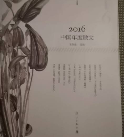 2016中国年度散文 感兴趣的话点“我想要...