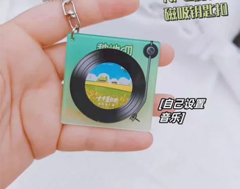 种地吧少年十个勤天亚克力唱片CD黑胶钥匙扣...