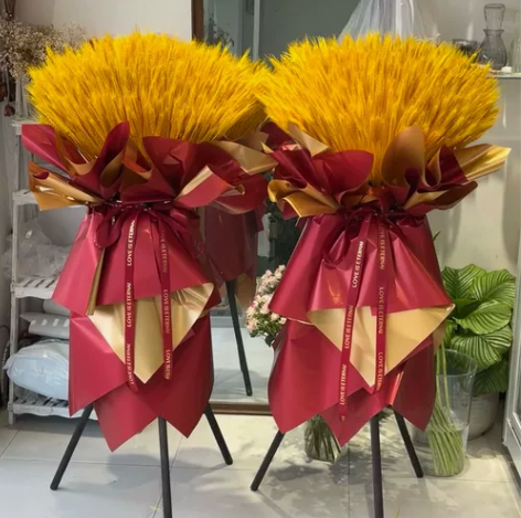 哈尔滨开业大麦花篮批发 麦穗大，品质好，价...