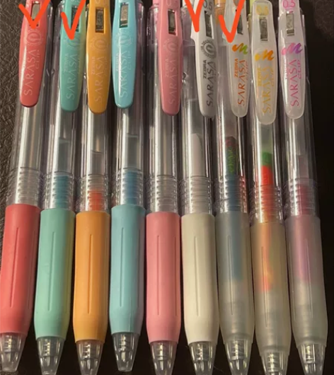 毕业了出一些闲置的笔 [红圆]大部分出水都...