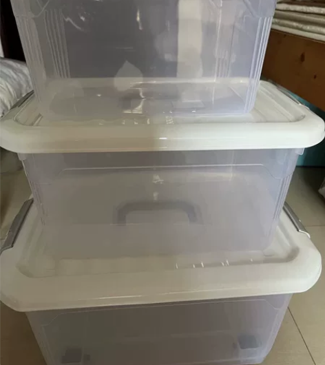 全新4.5元「低价出售」加厚透明收纳箱家用...