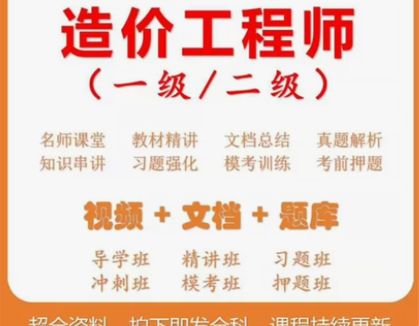 拍下发全科2024年一级造价工程师二级造价...
