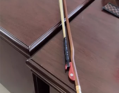 红色箭竹弓身黑檀木鱼，马尾大概300左右。...