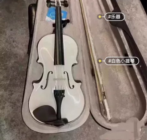 准备出国留学带不走转让原价2500元的古典白小提琴几乎没弹过...