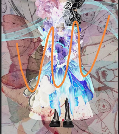 服装效果图/ 服装款式图线稿图/ 服装排版...