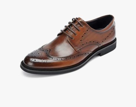 【狂欢价】百丽男鞋秋冬皮鞋男款商务正装布洛...