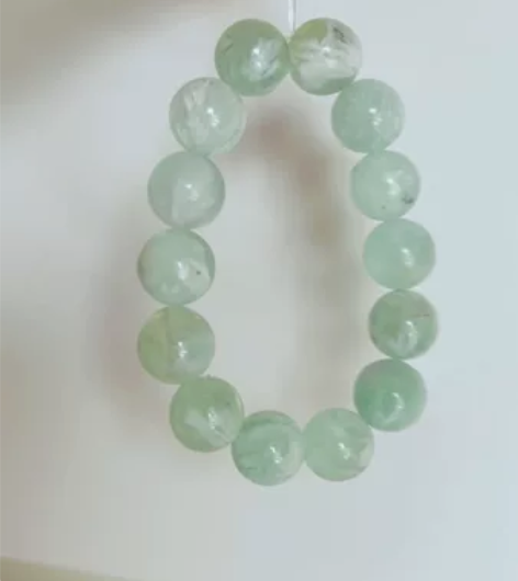薄荷绿羽毛萤石13mm+全新包邮 13mm...