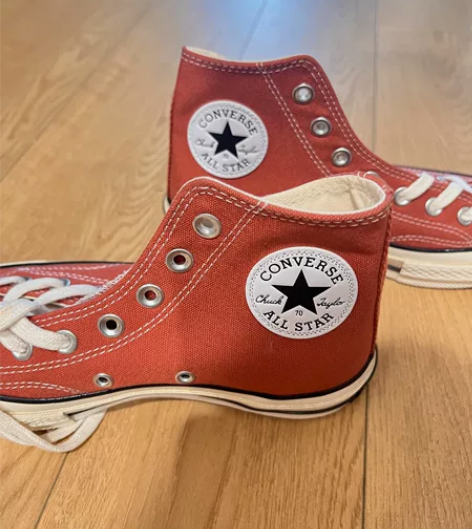 全新匡威高帮帆布鞋1970s 西瓜红色 朋...