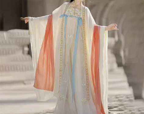 清衣柜出花纪初桃原创【郁金香】汉服女唐制刺...