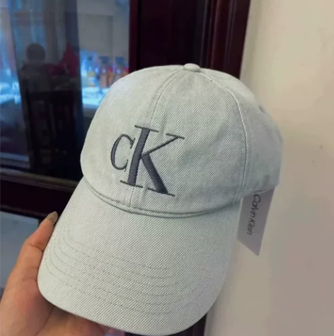 Jennie同款CK刺绣韩版棒球帽四季潮弯...