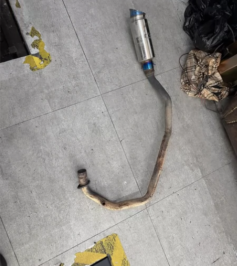 地平线小忍者排气管宝雕单缸大蟒蛇电喷消声器...