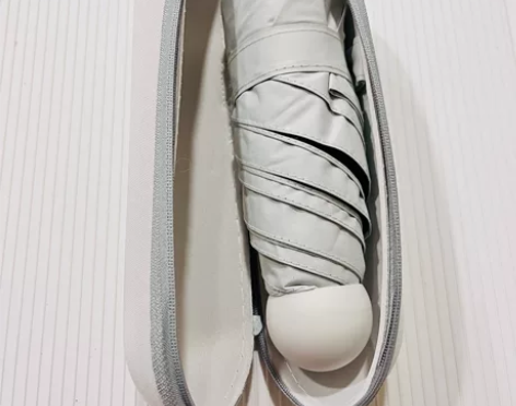 全新米白色胶囊伞小巧便携手动折叠伞 全新有...