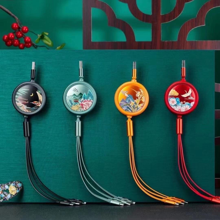 热销品胜畅春园联名苹果安卓手机数据线充电线...