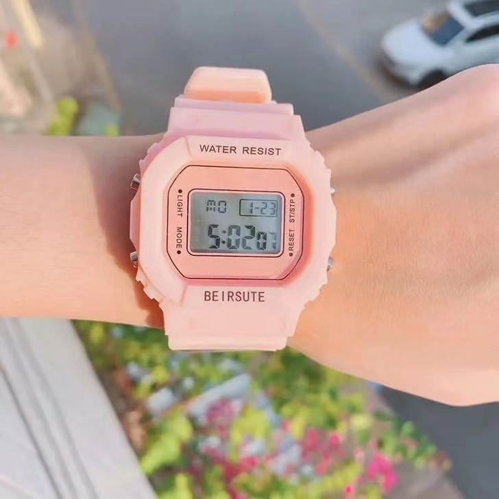 手表女ins风少女可爱韩版简约高中学生独角...