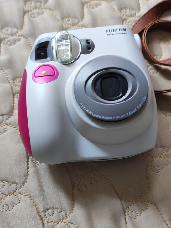 富士拍立得 mini7s相机粉蓝迷你 立拍...