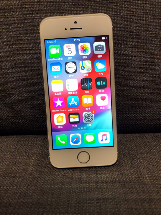 苹果5S 16G 230号 月光银