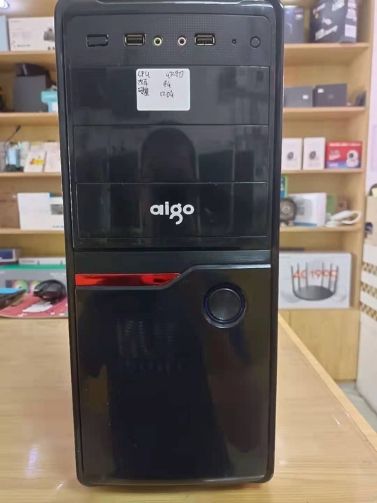 爱国者机箱二手电脑固态硬盘家用台式机办公设备