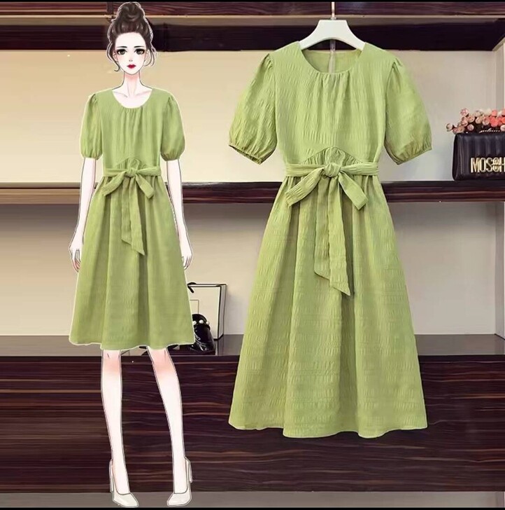 #节后鱼生#大码女装法式复古连衣裙女宽松系...