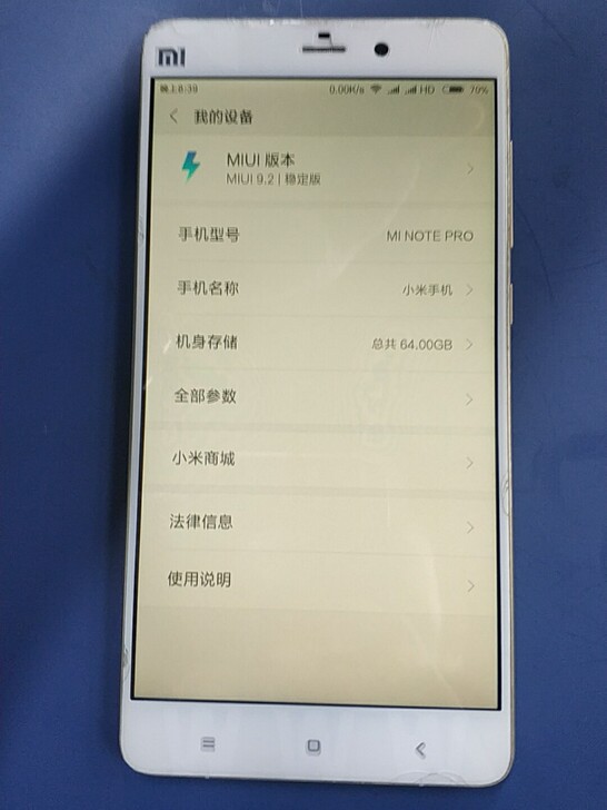 小米notepro，4＋64，可以当备用机...