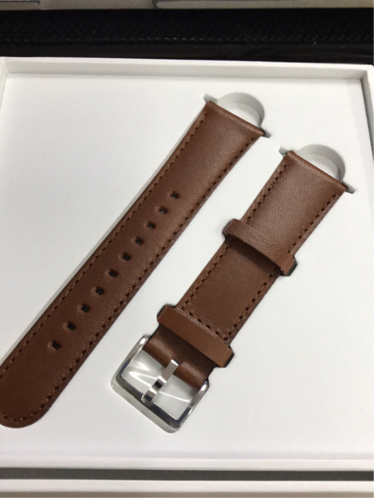 MEIZU魅族男款智能手表表带棕色真皮表带...