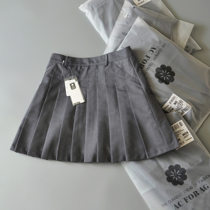 外贸出口尾单女装剪标大牌尾货百褶裙短裙裤A...