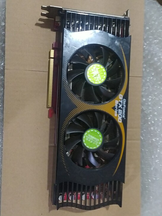 铭瑄GTX260+终结者896M显卡，拆机...