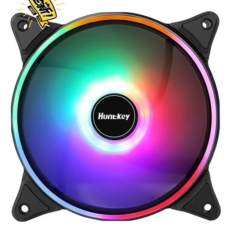 航嘉GX120风影炫彩机箱散热风扇电脑主机...