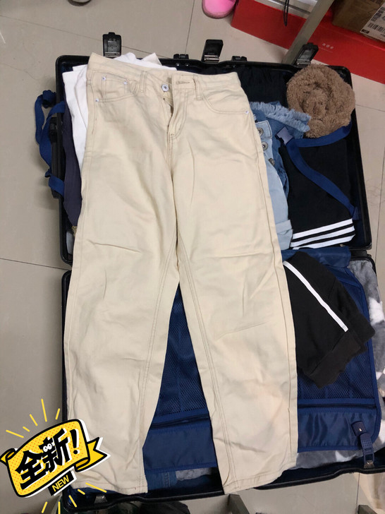 全新白色牛仔裤女