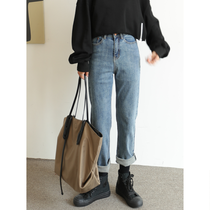 BAYUE八月 浅色牛仔裤女2020年新款...