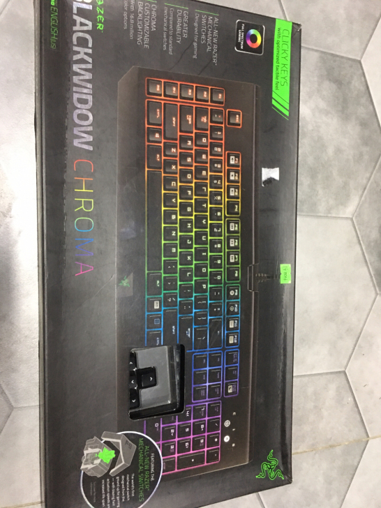 原装正品雷蛇黑寡妇终极版109幻彩机械键盘