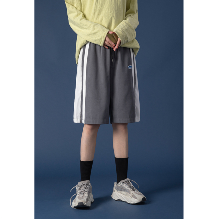 条纹短裤女2020夏季新款韩版高腰热裤宽松...