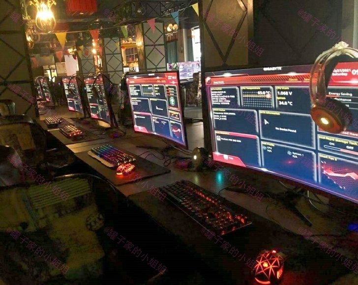 网吧倒闭十六核电脑急甩卖游戏 台式电脑家用...